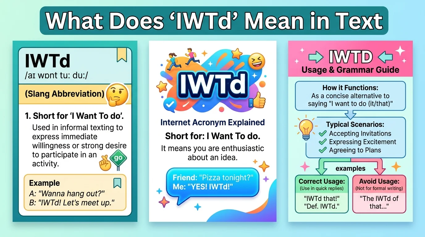 What Does “IWTd” Mean in Text