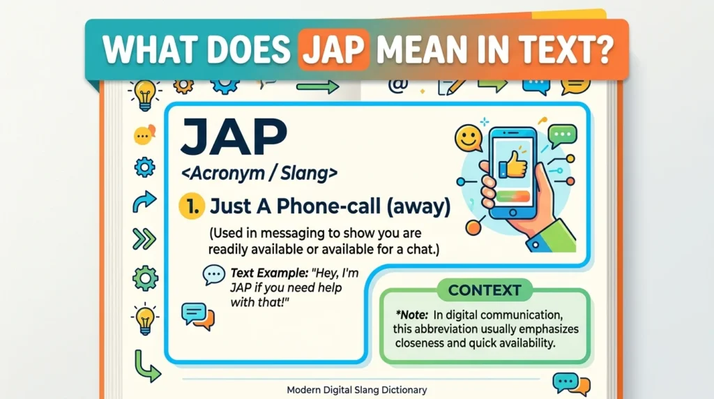 What Does JAP Mean in Text