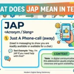 What Does JAP Mean in Text