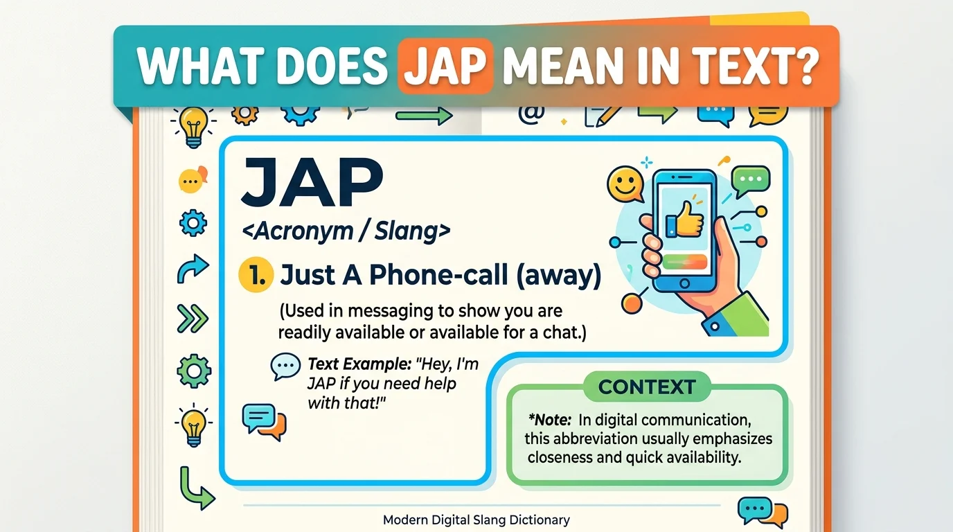 What Does JAP Mean in Text