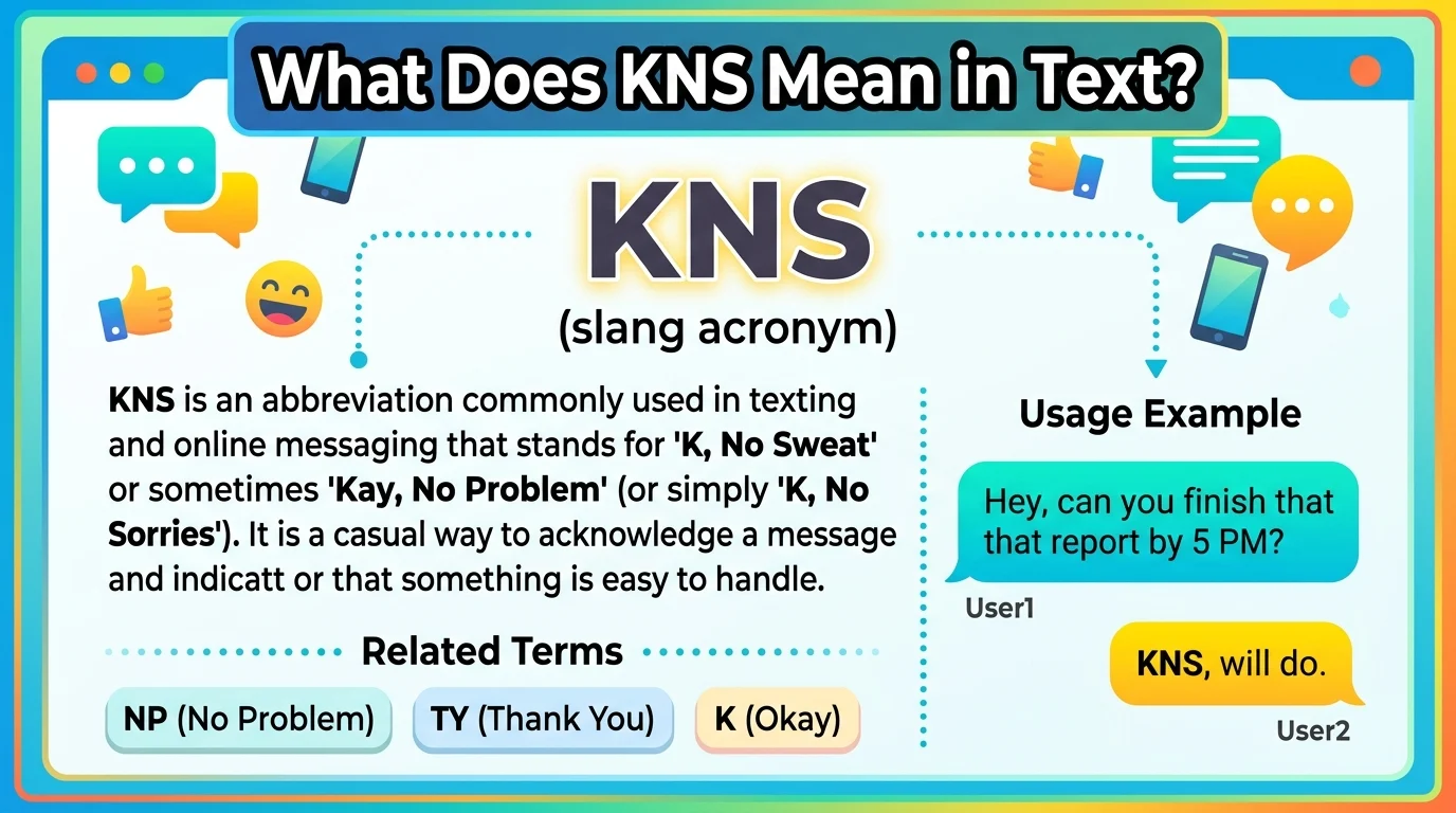 What Does KNS Mean in Text