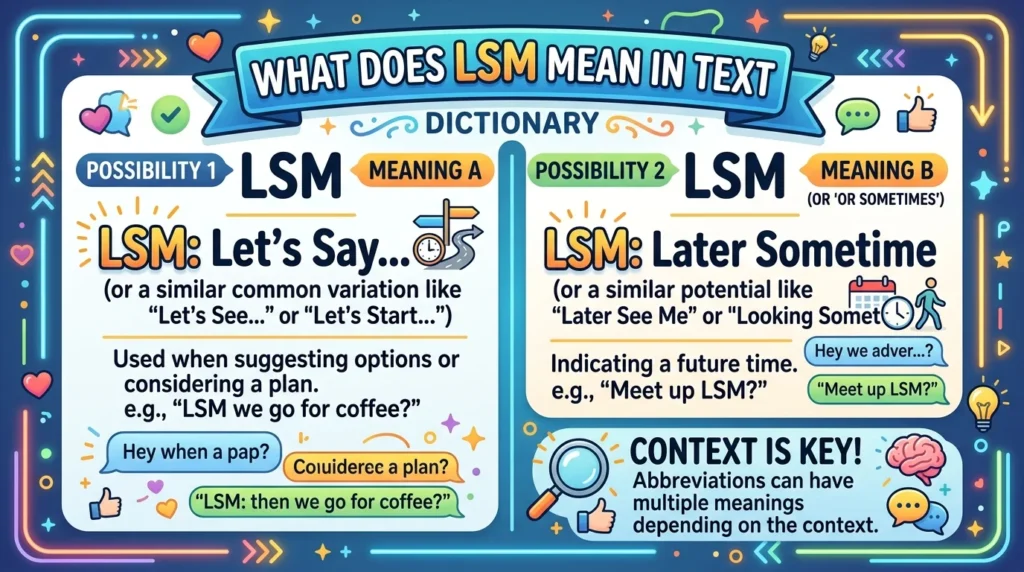 What Does LSM Meaning