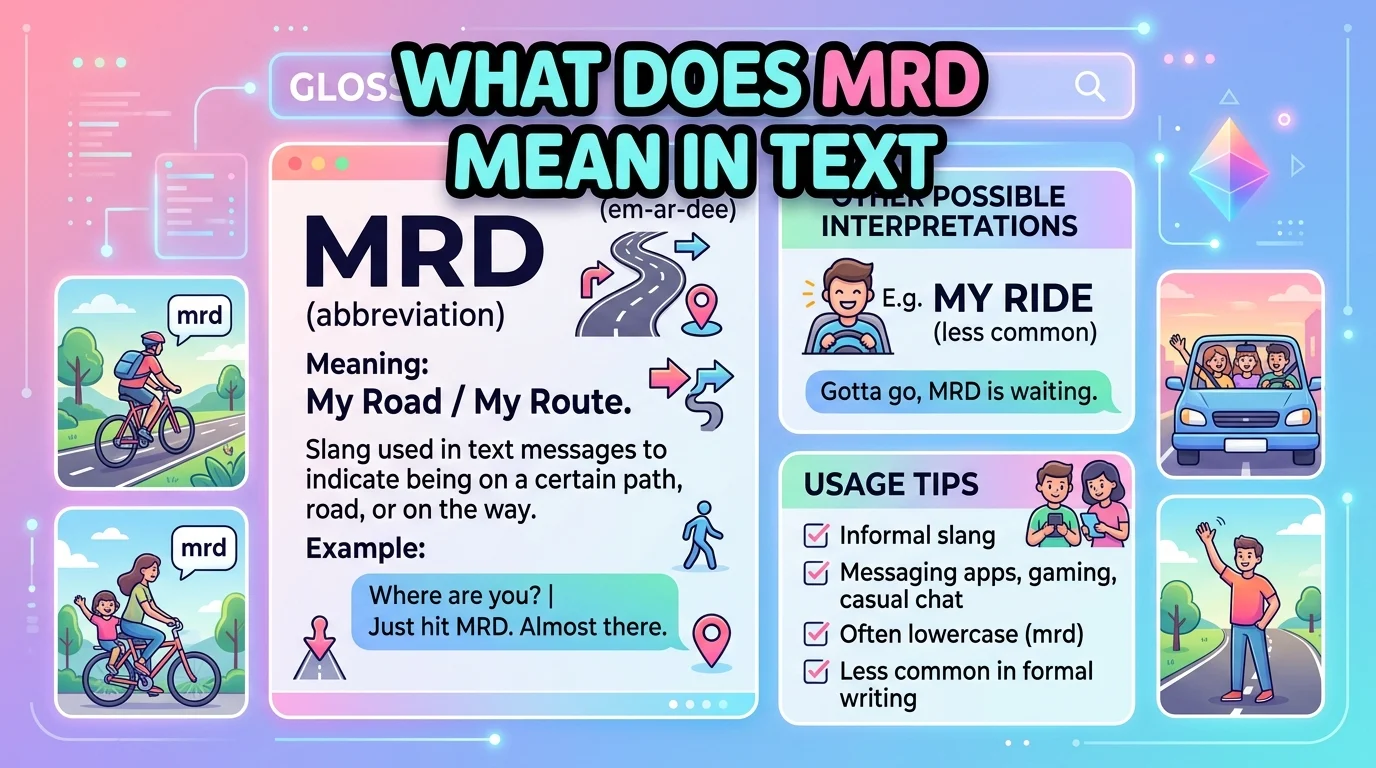 What Does MRD Mean in Text