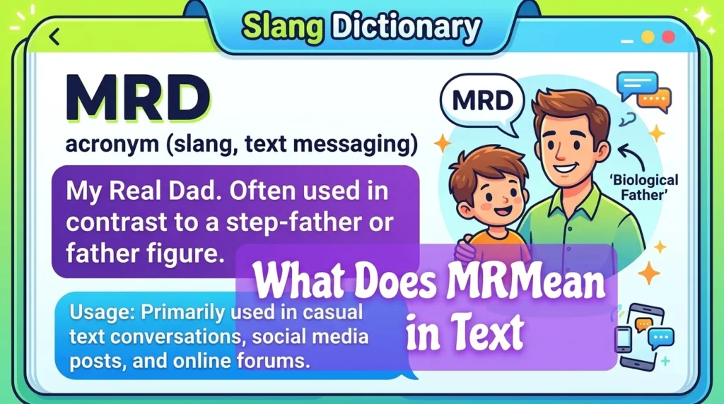 What Does MRD Meaning