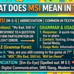 What Does MSI Mean in Text