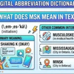What Does MSK Mean in Text