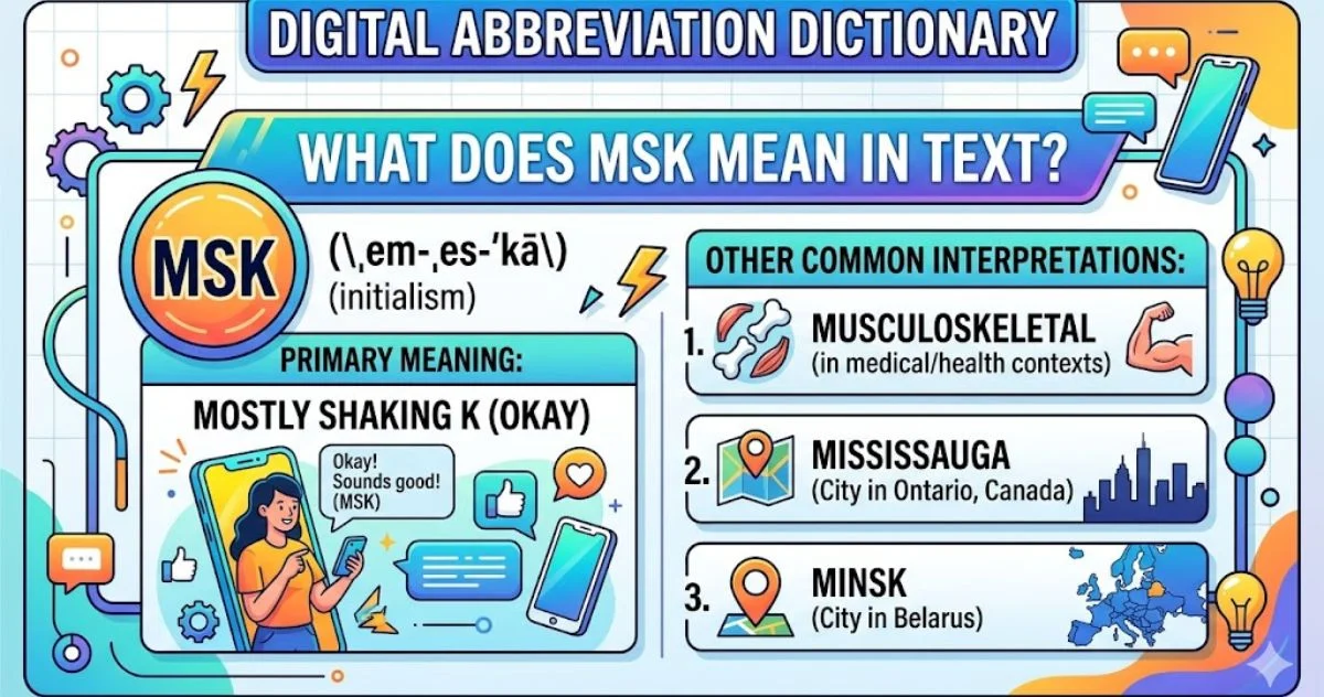 What Does MSK Mean in Text