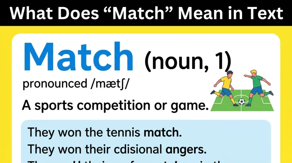 What Does “Match” Meaning