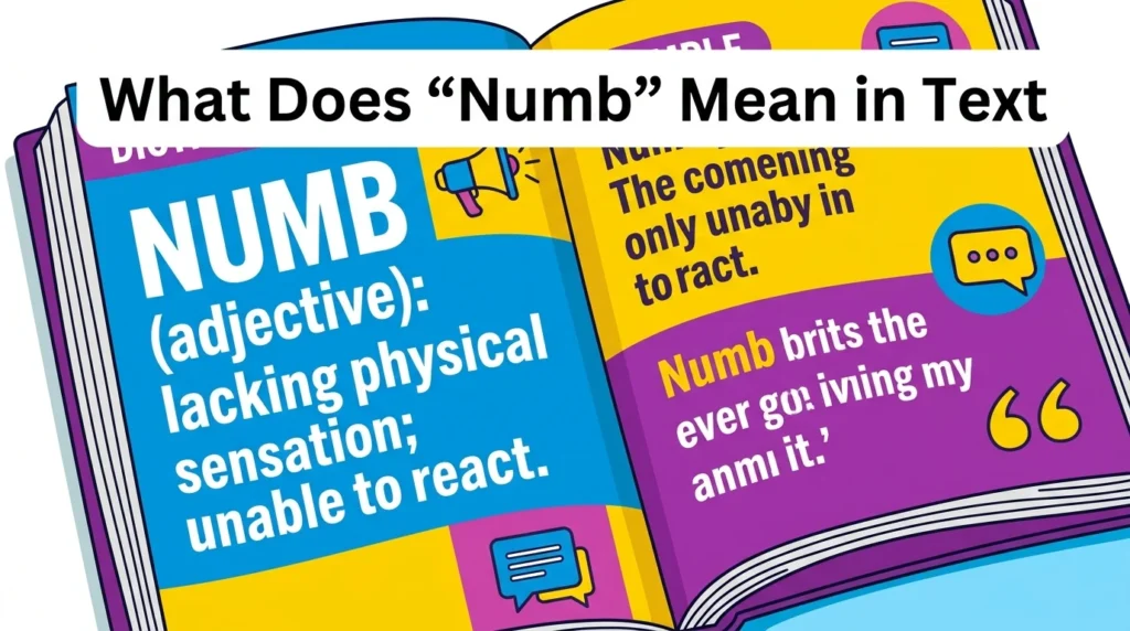 What Does “Numb” Meaning
