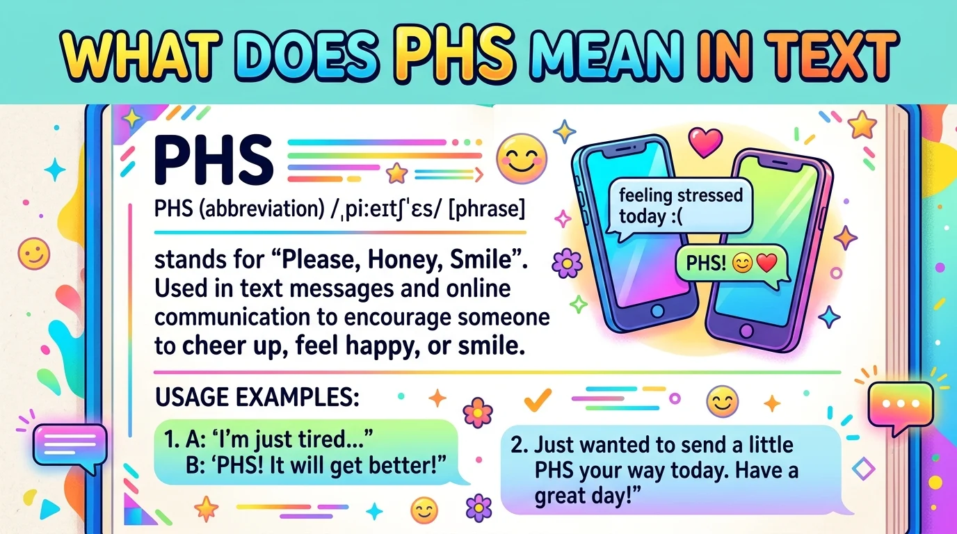What Does PHS Mean in Text