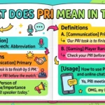 What Does PRI Mean in Text