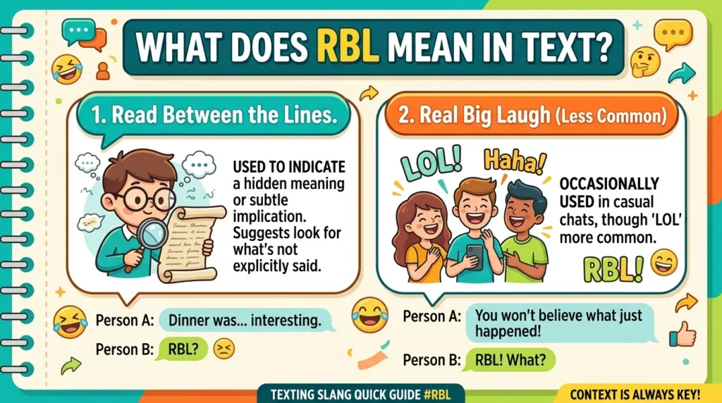 What Does RBL Mean in Text