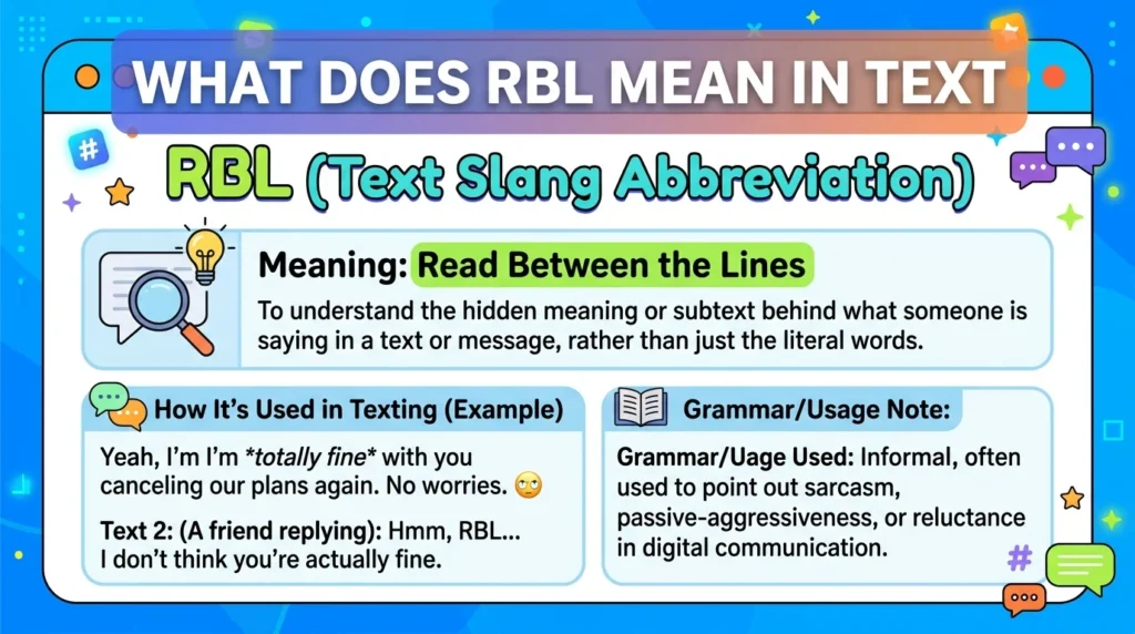 What Does RBL Meaning