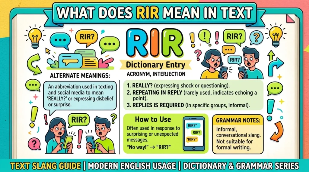 What Does RIR Mean in Text