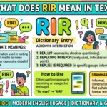 What Does RIR Mean in Text