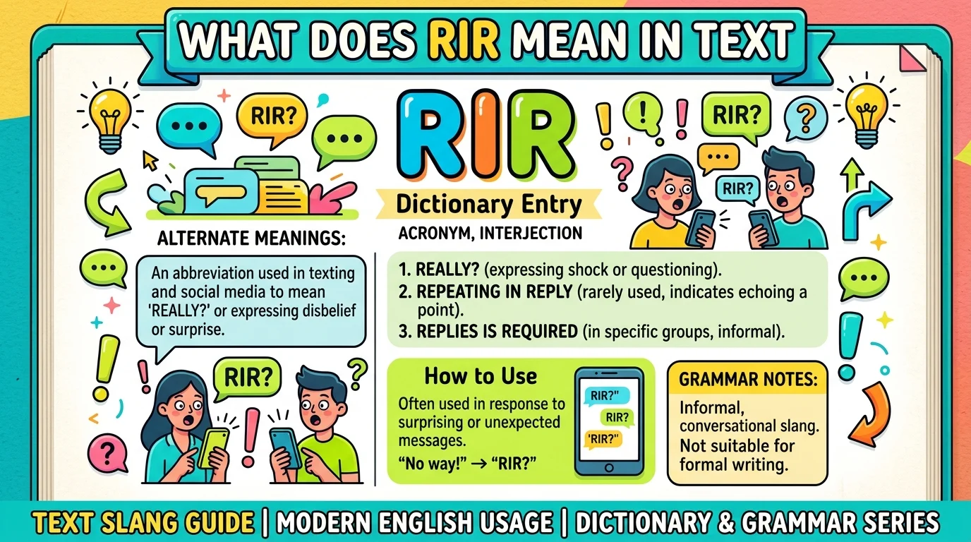 What Does RIR Mean in Text