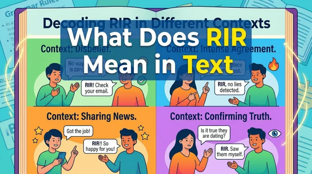 What Does RIR Meaning
