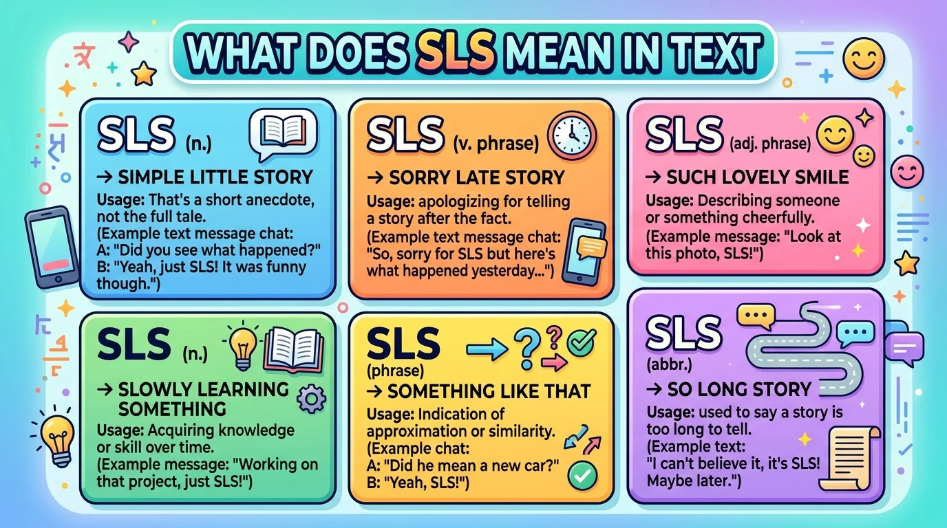What Does SLS Mean in Text
