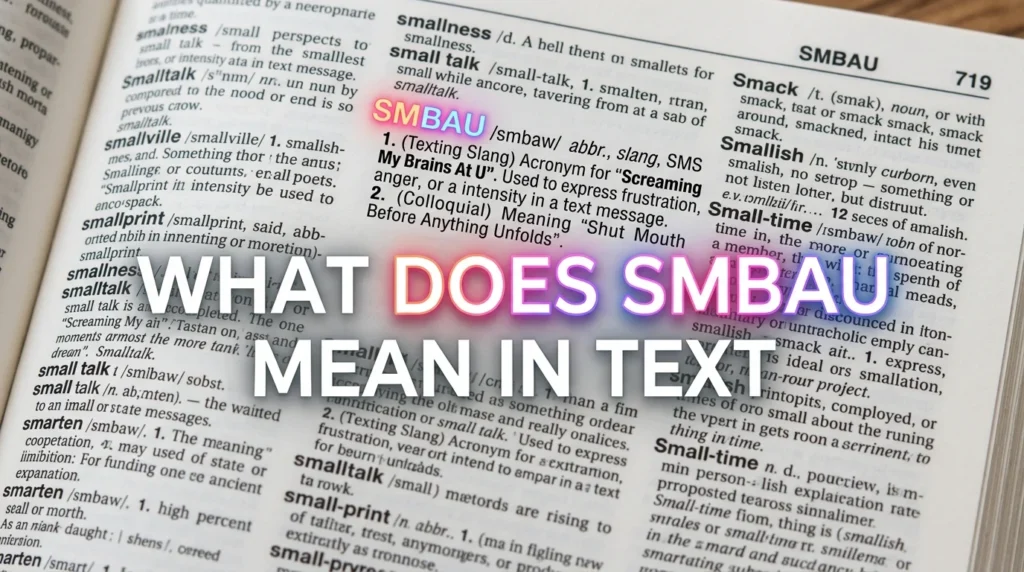 What Does SMBAU Mean in Text