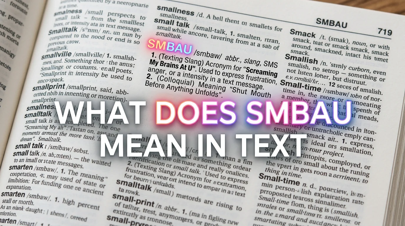 What Does SMBAU Mean in Text