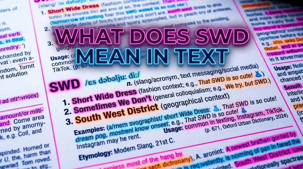 What Does SWD Meaning