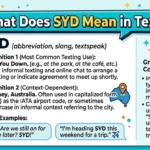 What Does SYD Mean in Text