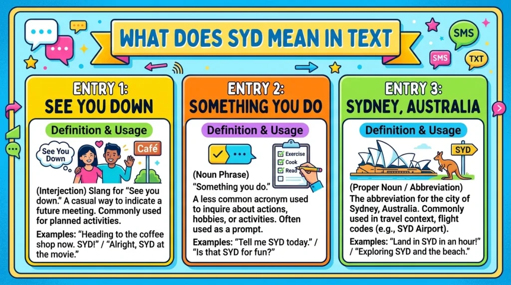 What Does SYD Meaning