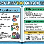 What Does THM Mean in Text