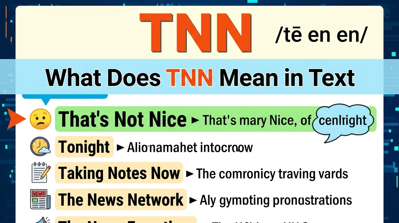 What Does TNN Mean in Text