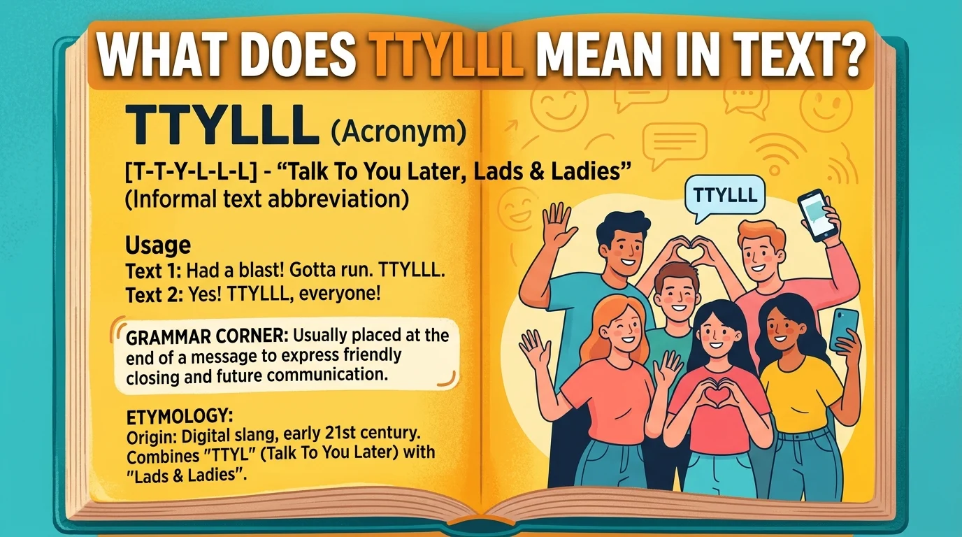 What Does TTYLLL Mean in Text