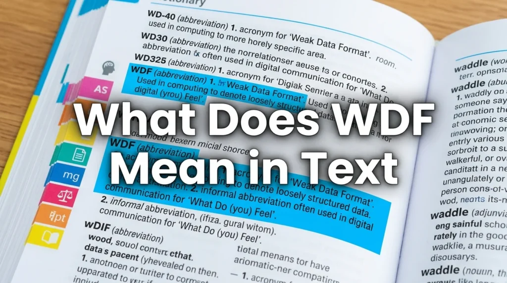 What Does WDF Mean in Text