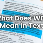 What Does WDF Mean in Text