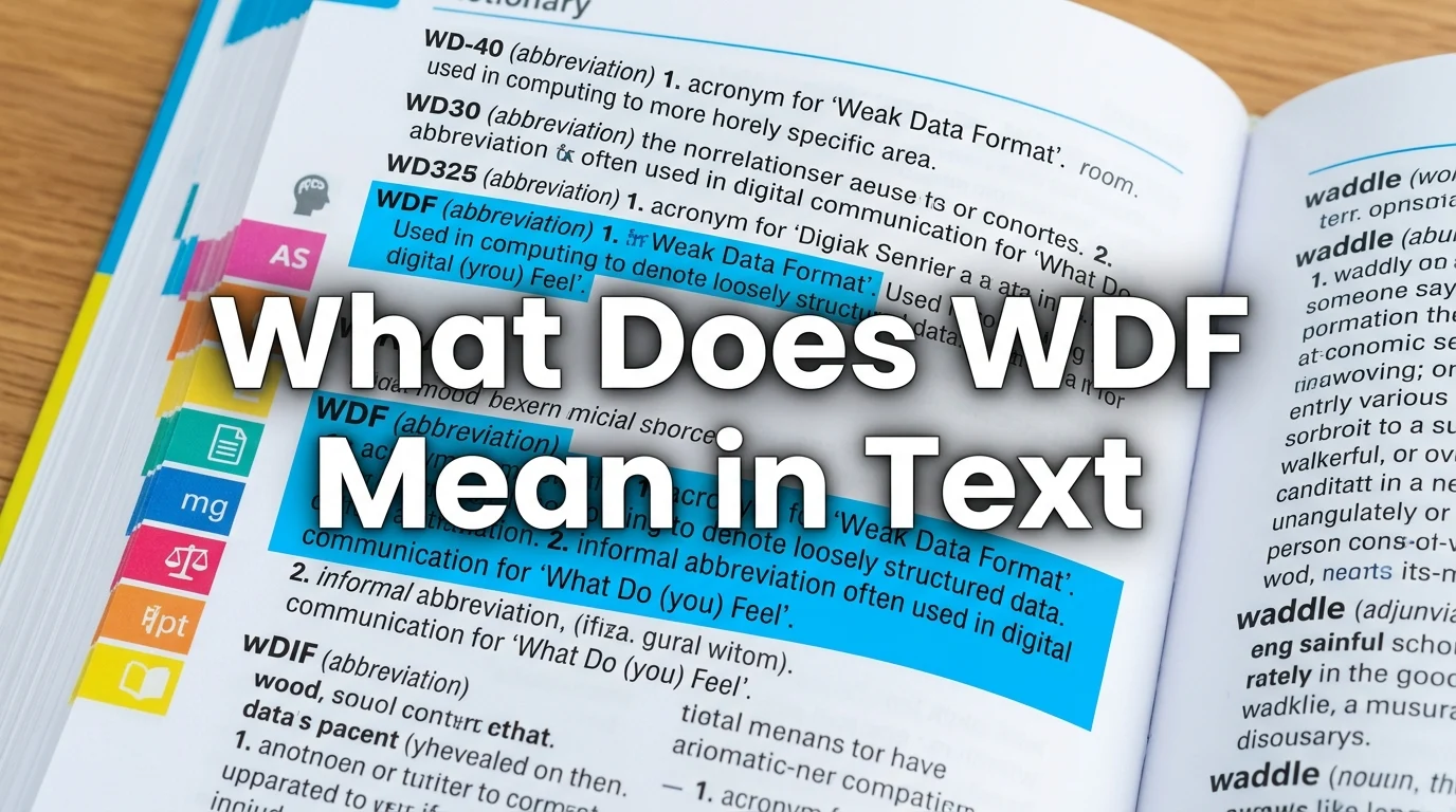 What Does WDF Mean in Text