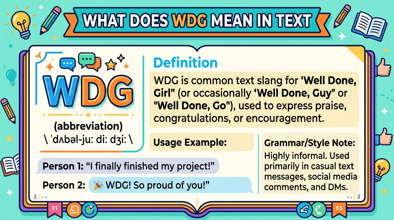 What Does WDG Mean in Text