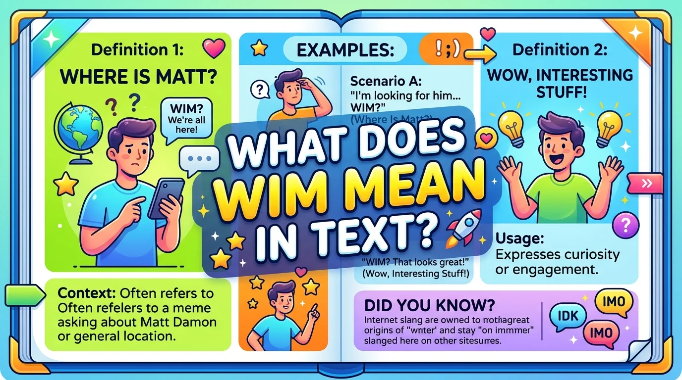 What Does WIM Mean in Text