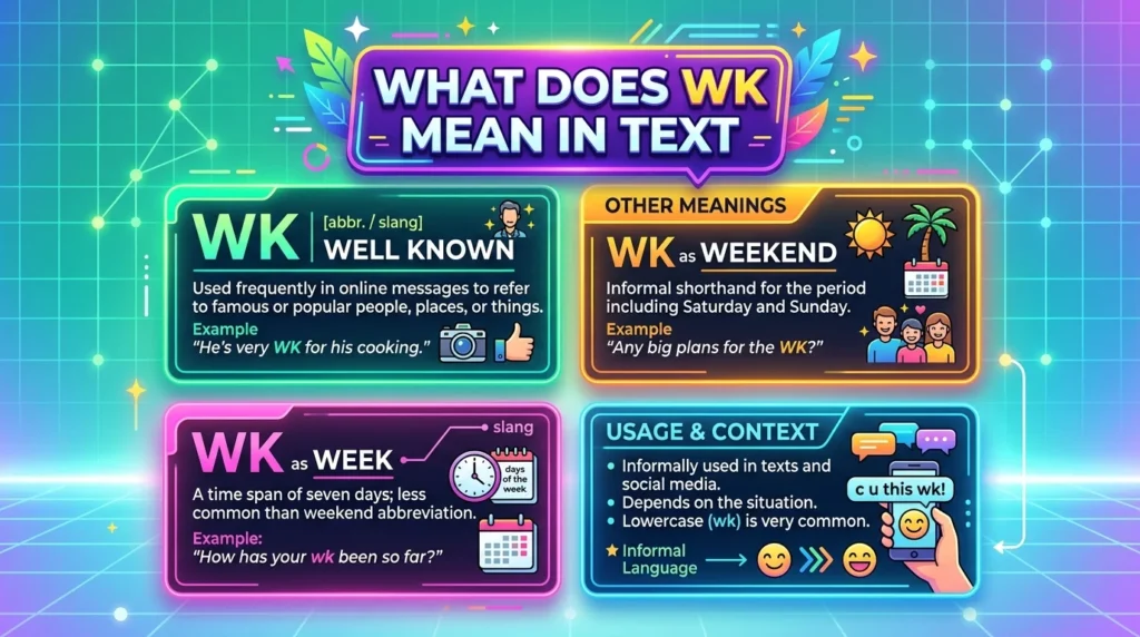 What Does WK Meaning