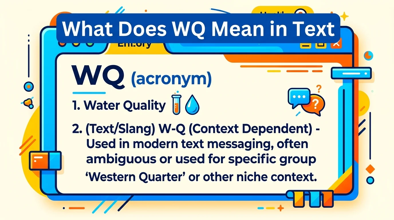 What Does WQ Mean in Text