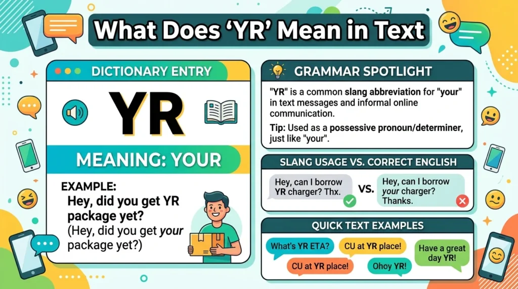 What Does “YR” Mean in Text