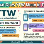 What Does YTW Mean in Text