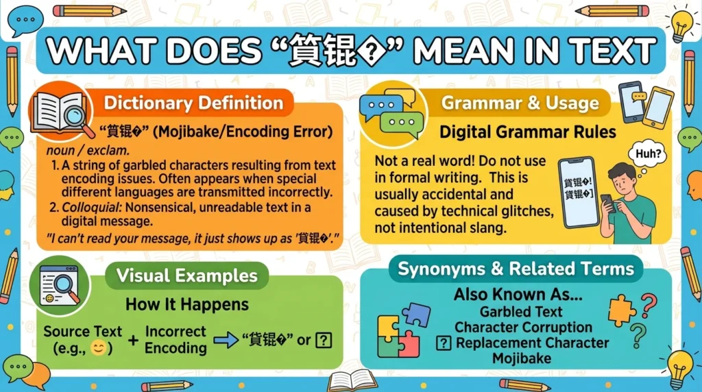 What Does “貈锟�” Mean in Text