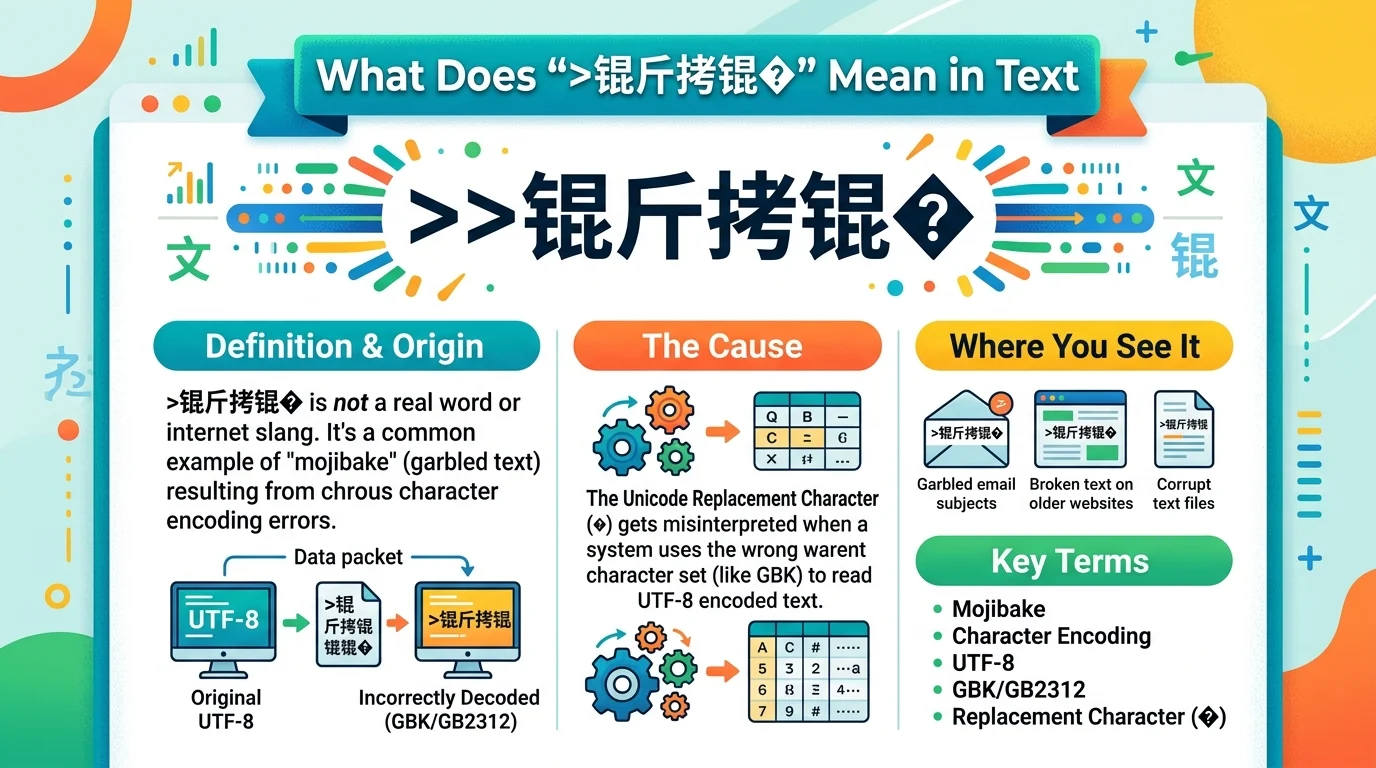 What Does “锟斤拷锟�” Mean in Text