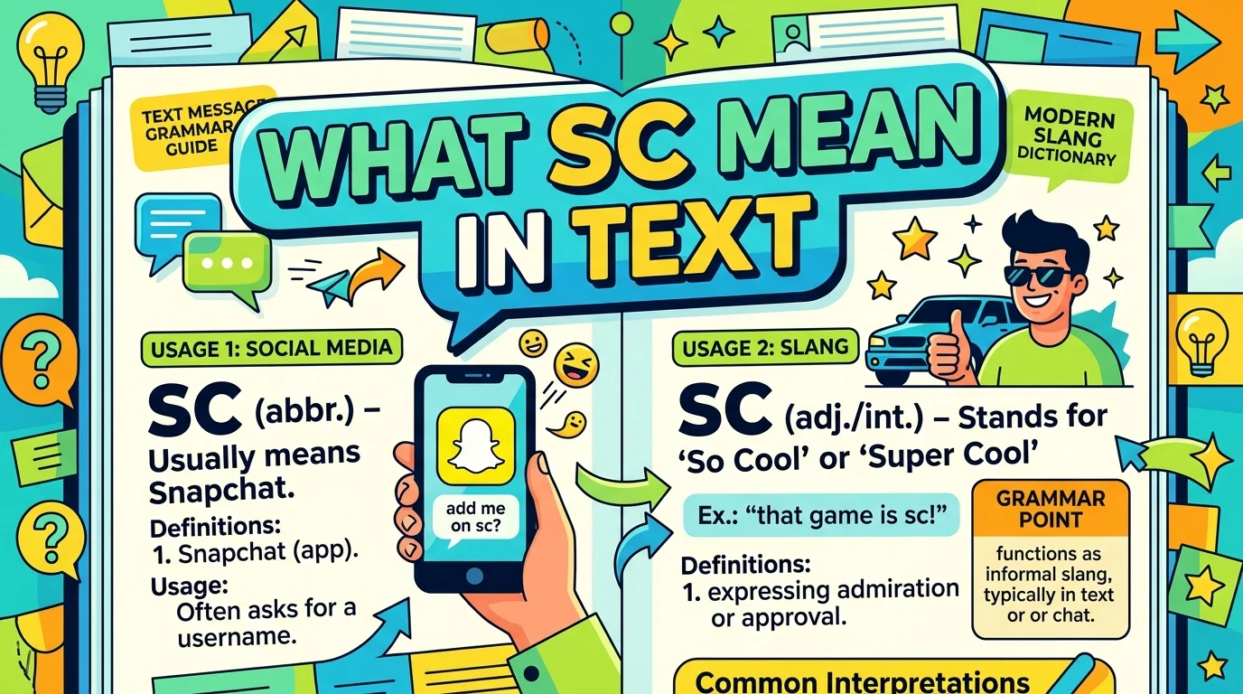 What SC Mean in Text
