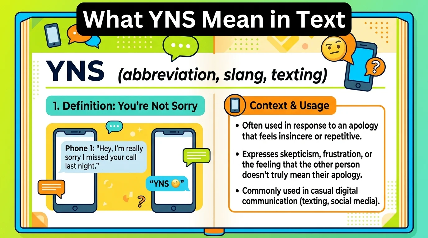 What YNS Mean in Text