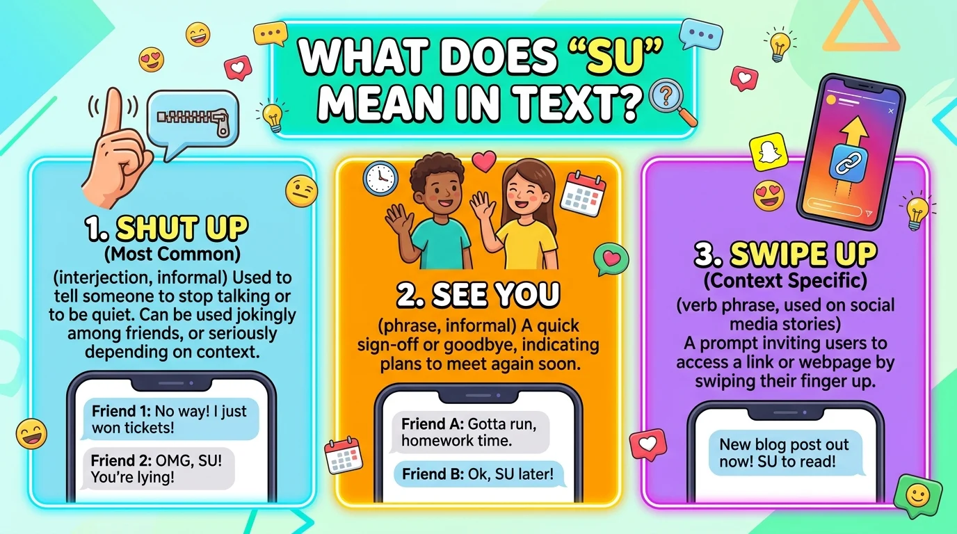 What is “SU” Mean in Text