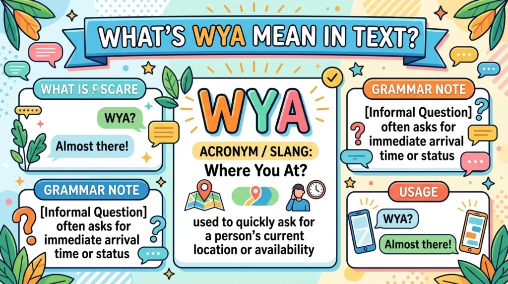 What’s WYA Mean in Text